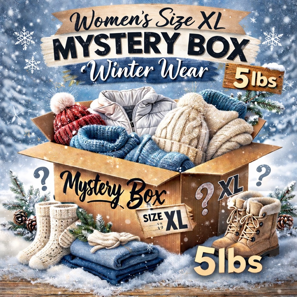 Women's Winter Wear Mystery Box - Size XL 5lbs of clothes!